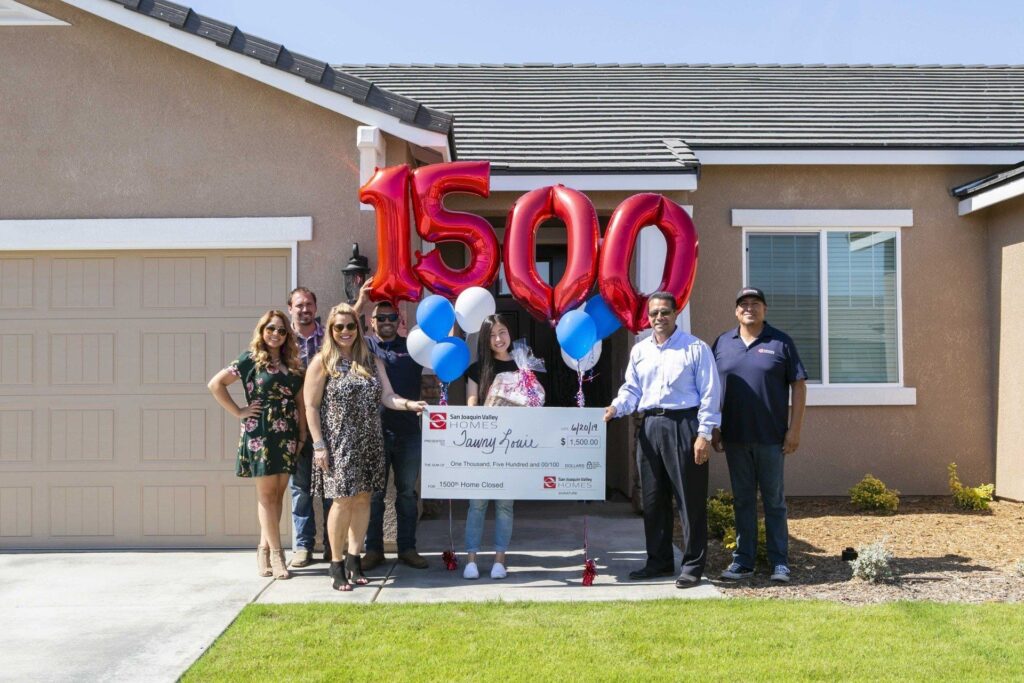 San Joaquin Valley Homes Closes On 1,000Th Home
