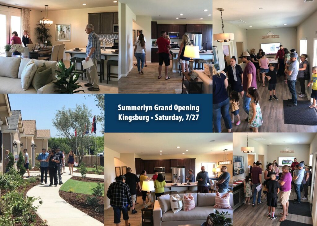 San Joaquin Valley Homes and Presidio Residential Capital Hold Busy Grand Opening at Summerlyn in Kingsburg, Calif., on Saturday, July 27