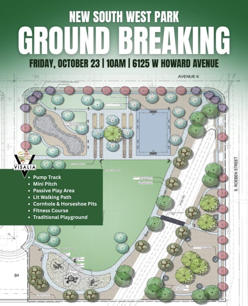 San Joaquin Valley Homes Joins City of Visalia for Groundbreaking of First New Neighborhood Park in 12 Years